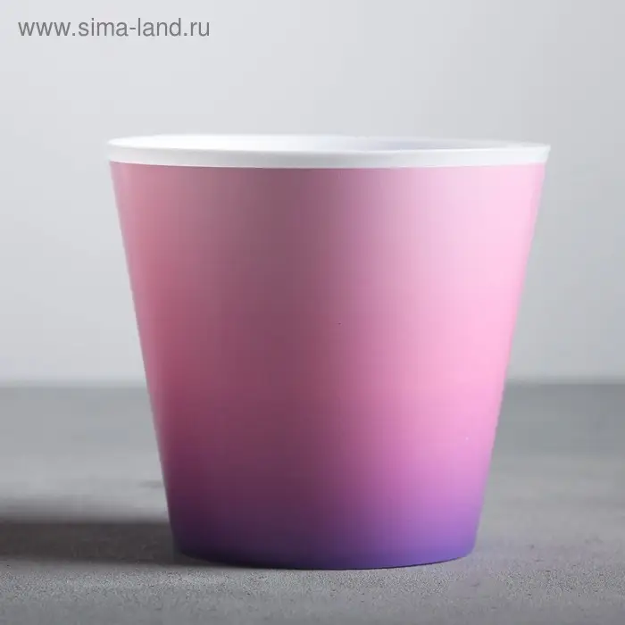 Кашпо для цветов «Розовый закат», 0,8 л, 11 х 12 см Кашпо для цветов «Розовый закат», 0,8 л, 11 х 12 см