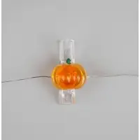 Гирлянда &laquo;Нить&raquo; 2 м, роса с насадками &laquo;Прищепки-тыквы&raquo;, IP20, серебристая нить, 20 LED, батарейки ААх2, свечение тёплое белое