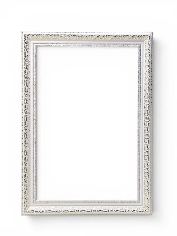 Рама для картин и зеркал Elegance de Lumi, 40&times;60 см, пластик, белая с золотом