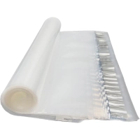 Курьер-пакет прозрачный, без кармана 110х210+40 мм, 50 мкм (100 шт/уп)