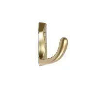 Крючок мебельный CAPPIO HIDDEN, двухрожковый, цвет матовое золото, 2 шт.