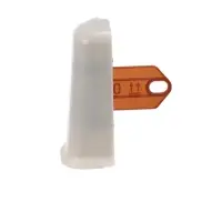 Угол наружный для плинтуса &laquo;Деконика&raquo;, с крепежом, 70 мм, 2 штуки, цвет 002 светло-серый