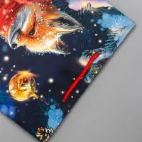 Пакет подарочный новогодний ламинированный, &laquo;Лиса&raquo;, 26&times;12&times;32 см
