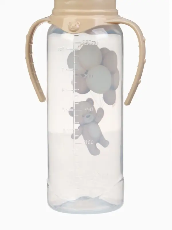 Новогодняя бутылочка для кормления «Baby Bear» 250 мл, цилиндр, бежевый Mum&Baby Новогодняя бутылочка для кормления «Baby Bear» 250 мл, цилиндр, бежевый Mum&Baby
