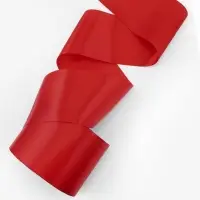 Лента атласная, 100 мм, 100&plusmn;5 м, красная
