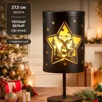 Светодиодная фигура &laquo;Лесная сказка&raquo;, 12.3&times;27.5 см, 1LED. от батареек АААх3, свечение тёплое белое