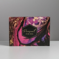 Коробка подарочная складная, упаковка, «Текстуры», 21 х 15 х 7 см