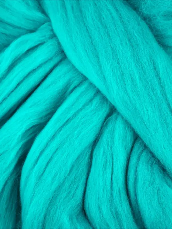 Шерсть для валяния 100% полутонкая шерсть 100гр (1178-Св.морская волна)