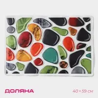 Коврик придверный Доляна &laquo;Минерал&raquo;, 40&times;59 см