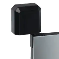 Зеркало интерьерное поворотное &laquo;Клик Мебель&raquo;, на дверцу, на стену, 90&times;30 см, цвет чёрный