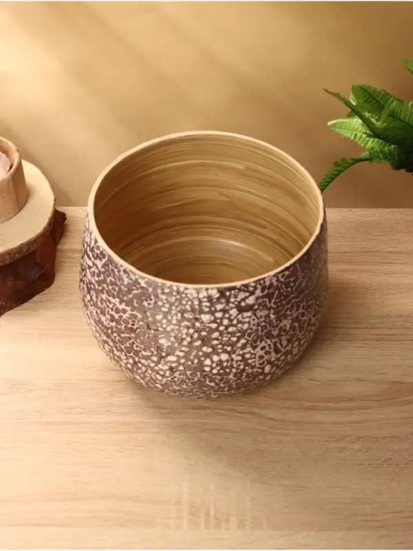 Ваза, 25&times;25&times;16.5 см (&plusmn; 2 см), бамбук