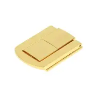 Замок-защелка на ящик ZM01, 4.3&times;3.2 см, цвет золото, 4 шт. TMP