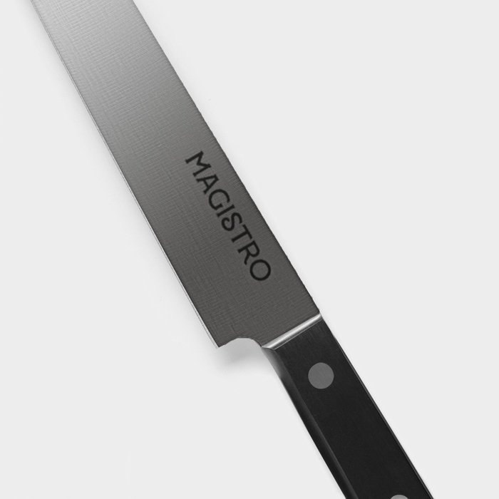 Нож кухонный разделочный Magistro Hinshitsu, нержавеющая сталь, 20,3 см, чёрный Нож кухонный разделочный Magistro Hinshitsu, нержавеющая сталь, 20,3 см, чёрный