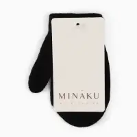 Варежки детские MINAKU, цвет черный, 12 см