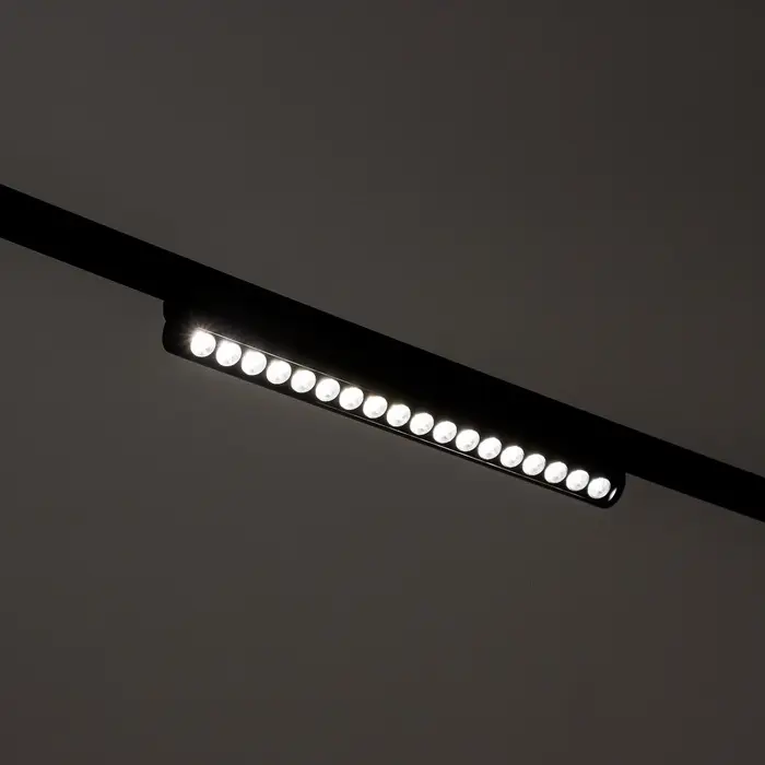 Светильник трековый BayerLux SLIM &laquo;Книжка-33&raquo;, LED, 18 Вт, 3000K-6000К, 48 В, CRI90, 3.2&times;3.8&times;33.6 см, чёрный