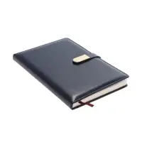 Ежедневник недатированный формат А5, 80л, линия, с ручкой, подар коробка, Синий