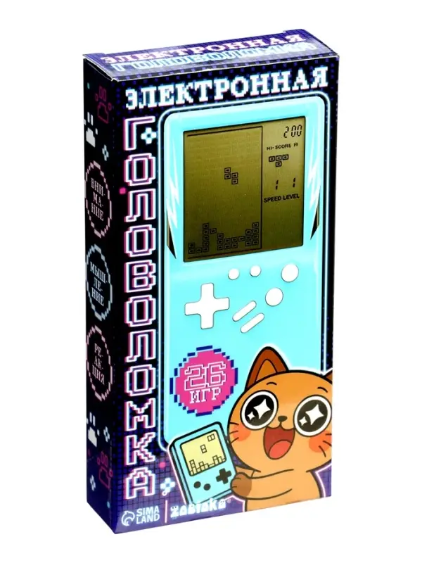 Электронная игра ZABIAKA &laquo;Котик&raquo;, 8 игр