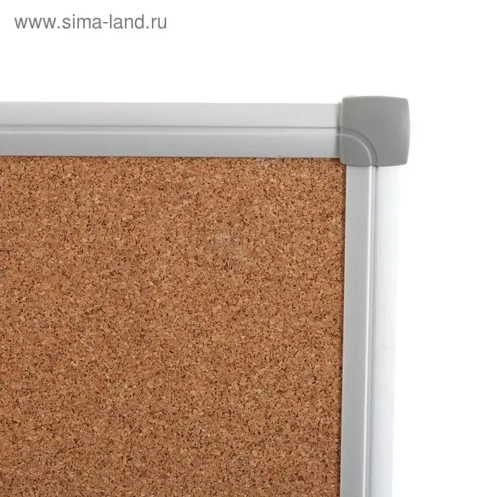 Доска комбинированная 90х120 см, магнитно-маркерная/пробковая, Calligrata СТАНДАРТ, в алюминиевой рамке