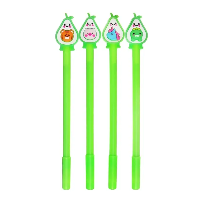 Ручка-прикол Calligrata &laquo;Авокадо&raquo;, чёрный стержень, гелевая, МИКС