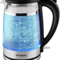 Чайник HYK-G3036 1,7л 2200Вт черный (стекло)