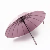 Зонт полуавтоматический &laquo;Однотон&raquo;, 16 спиц, R=51/60 см, d=102 см, розовый