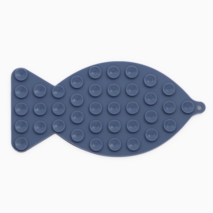 Коврик для лизания на присосках 20 х 10 см, синий Коврик для лизания на присосках 20 х 10 см, синий