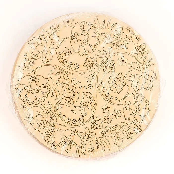 Роспись по дереву &laquo;Русские узоры&raquo;, хохлома, 5 шт., заготовки для творчества