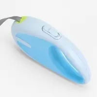 Рулетка - поводок для собак, лента 3 метра, голубая