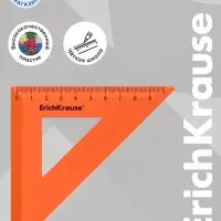 Угольник пластиковый ErichKrause. Neon Solid, 9 см, 45&deg;, МИКС
