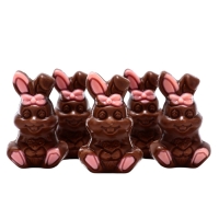 Шоколадные фигурки "Пасхальные кролики", 60 г Шоколадные фигурки "Пасхальные кролики", 60 г