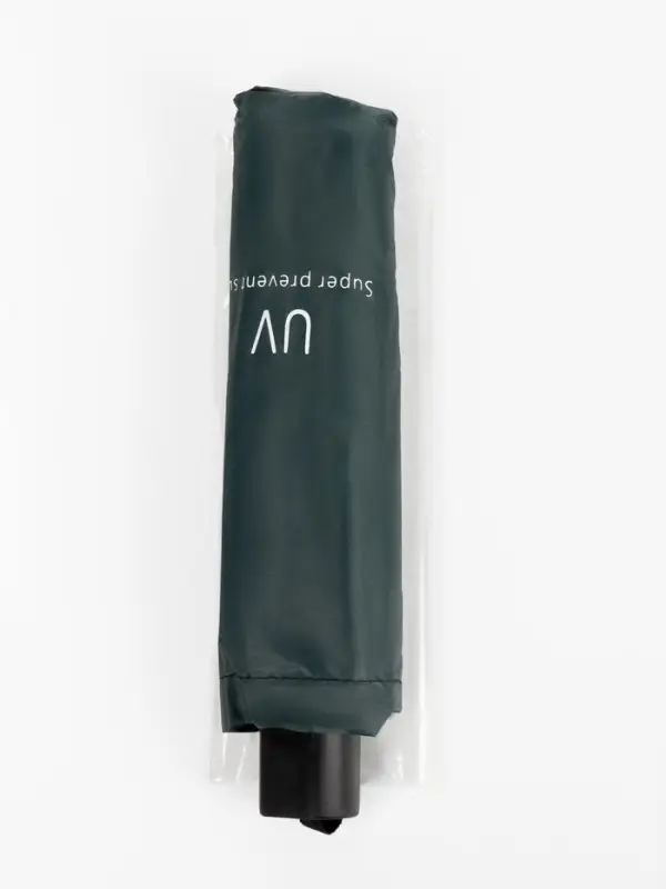 Зонт механический &laquo;Однотонный&raquo;, 4 сложения, 8 спиц, R=47/55 см, d=94 см, цвет изумрудный