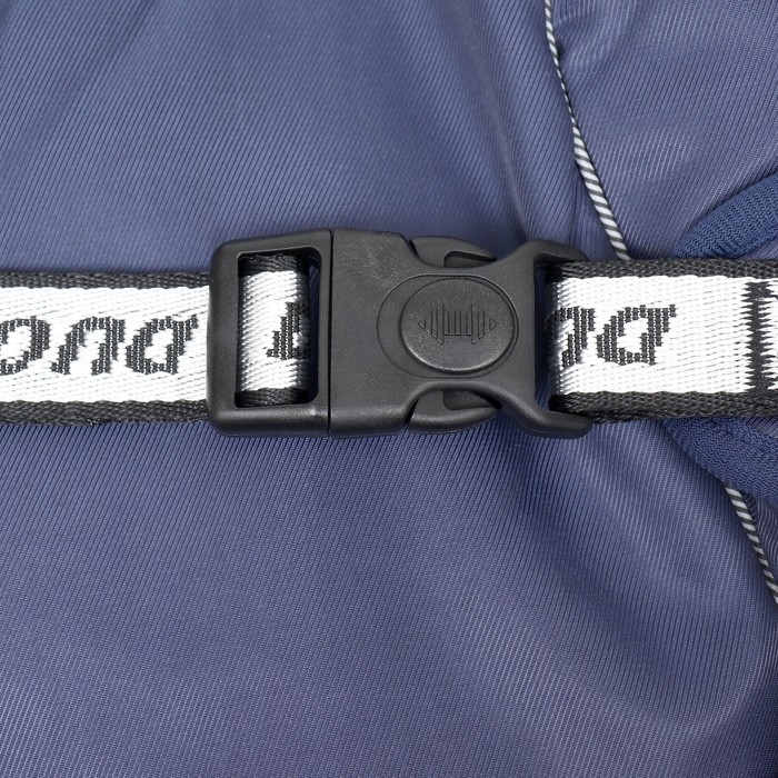 Попона для больших собак, мембранная ткань,  размер 3XL (ДС 51, ОШ 50, ОГ 67-75 см), синяя