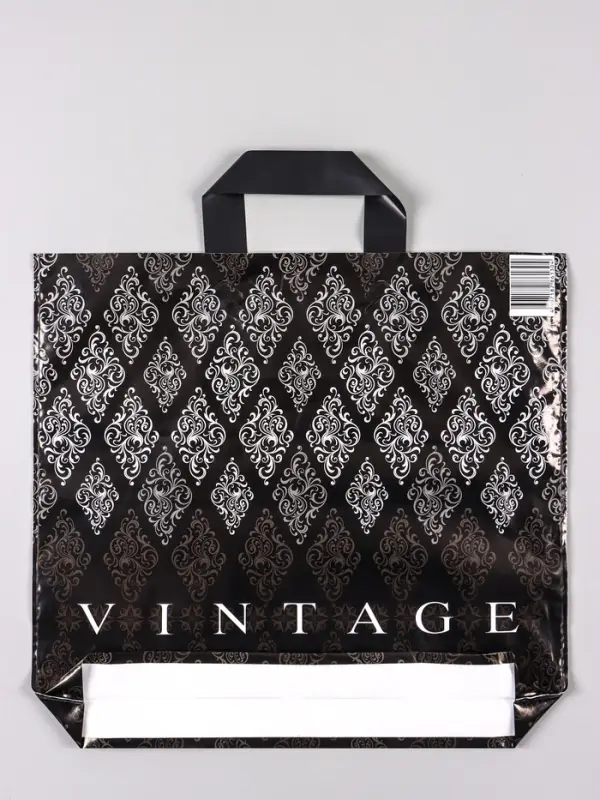 Пакет &laquo;Винтаж&raquo;, полиэтиленовый с петлевой ручкой, 38&times;34 + 3 см, 70 мкм