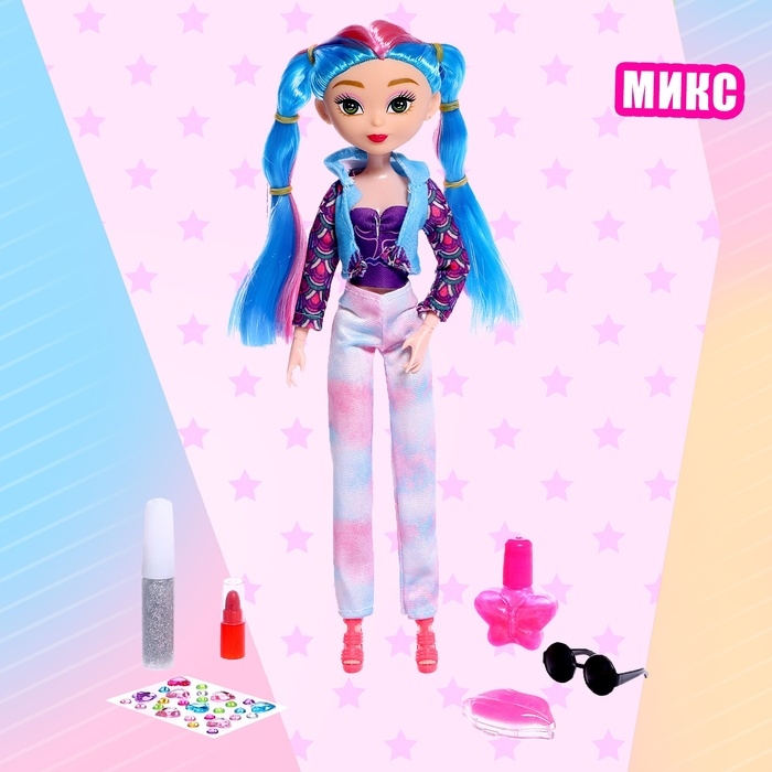 Кукла модная шарнирная «Создай свой стиль», МИКС