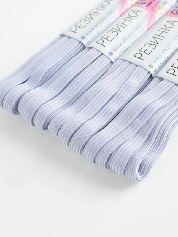 Резинки бельевые, 6 мм, 5.5&plusmn;0.5 м, 4 шт., белые