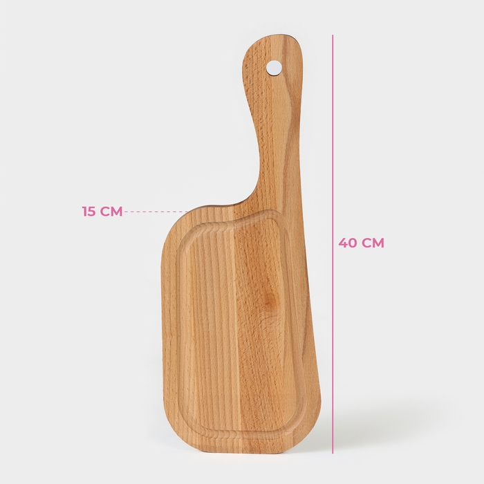 Доска разделочная для подачи и сервировки «Топор», 40×15×1,6 см, бук Доска разделочная для подачи и сервировки «Топор», 40×15×1,6 см, бук