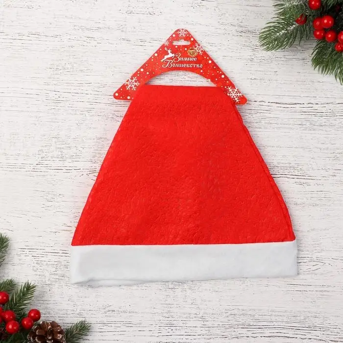 Колпак новогодний Колпак новогодний "Красный в крапинку" 28х38 см, красный