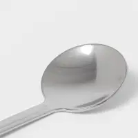Ложка для специй, длина 12.5 см, толщина 1.2 мм, упрощённой обработки, нержавеющая сталь, серебристая