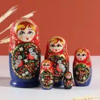 Матрёшка дерево «Птички», 5-кукольная, 15 см