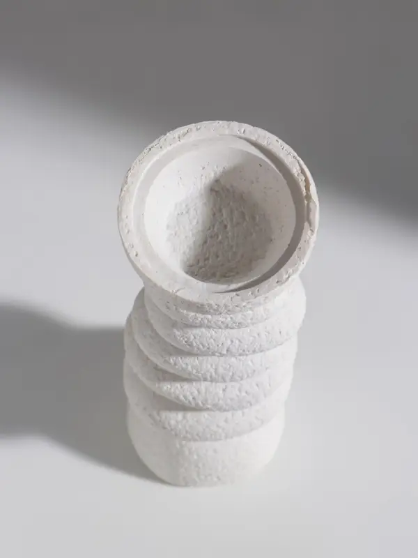 Подсвечник полистоун "Сад камней" d=3 и 5,5 см набор 3 шт 7х7х12 7х7х16 7х7х20 см