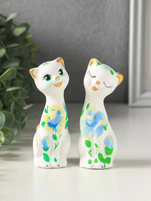 Фигурка керамика &laquo;Love коты&raquo;, 11 см, МИКС