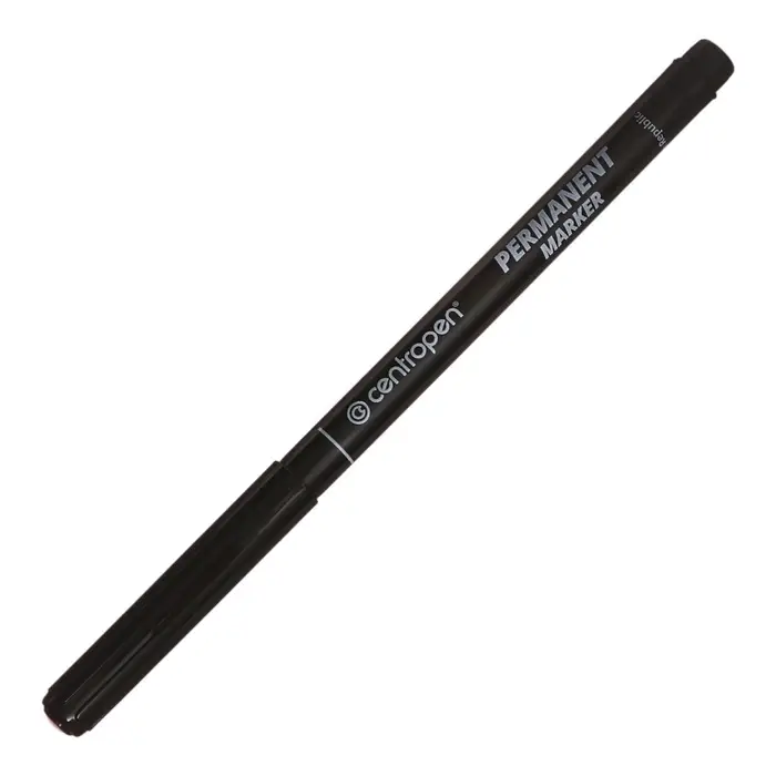 Маркер перманентный Centropen 2536, чёрный, узел 2.0 мм, линия 1 мм