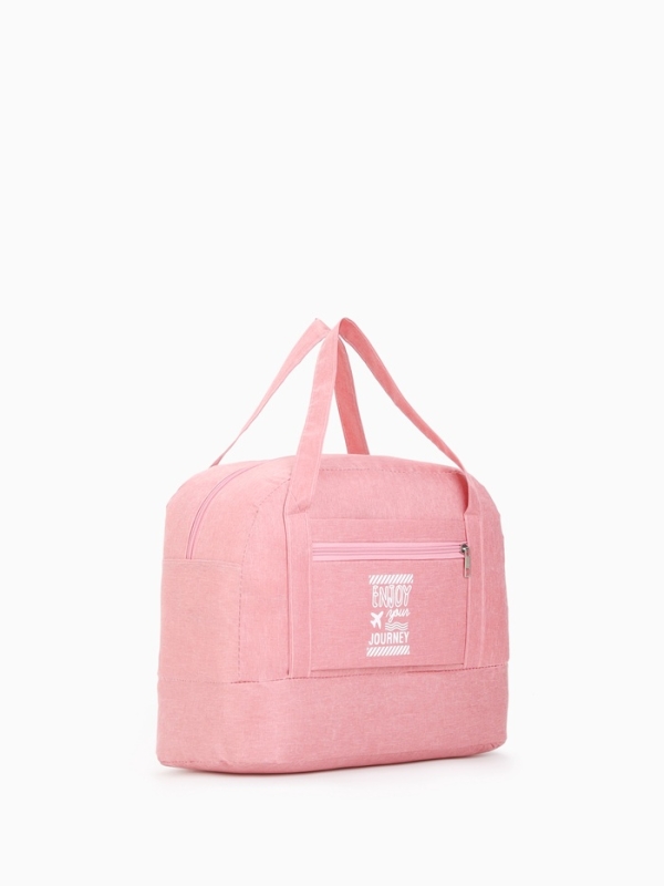 Сумка дорожная на молнии, розовая Сумка дорожная на молнии, розовая