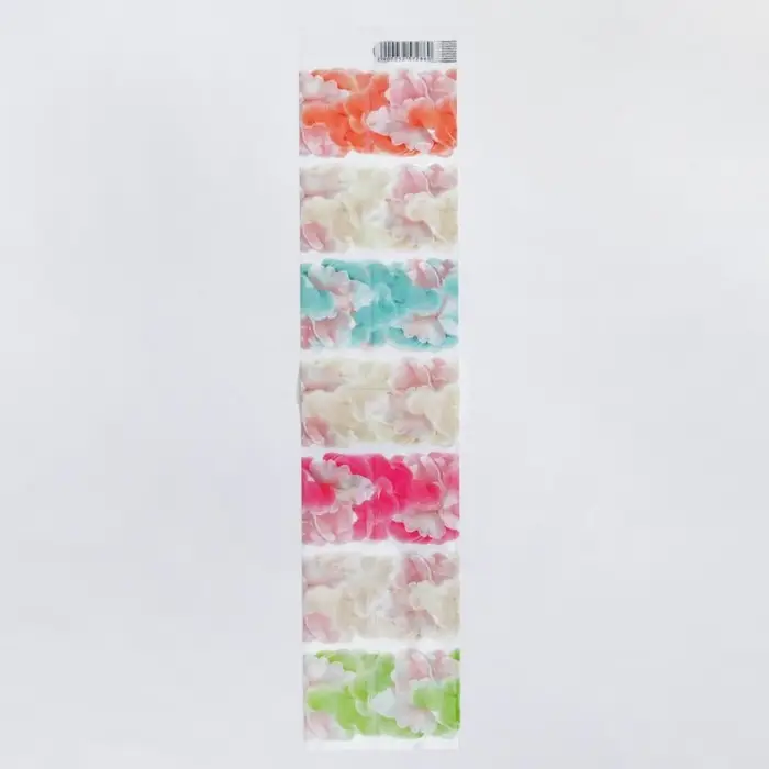 Термонаклейки на 7 яиц &laquo;Счастье рядом&raquo; на пасху, 7,3 х 34,2 см.