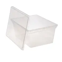 Ящики пластиковые для хранения, с крышкой, набор 2 шт.: 10 л, 16 л, прозрачно-матовый