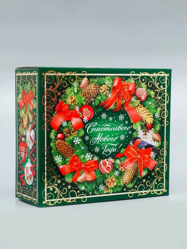 Коробка подарочная новогодняя Биг бокс 34×14×35.5 см Коробка подарочная новогодняя Биг бокс 34×14×35.5 см