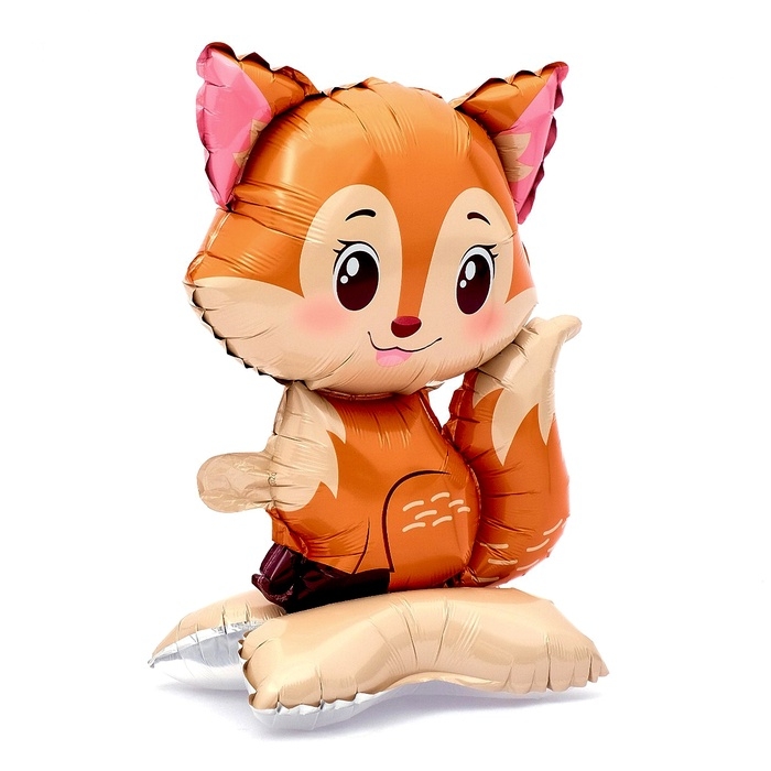 Шар фольгированный 24 Шар фольгированный 24" "Лисичка", на подставке