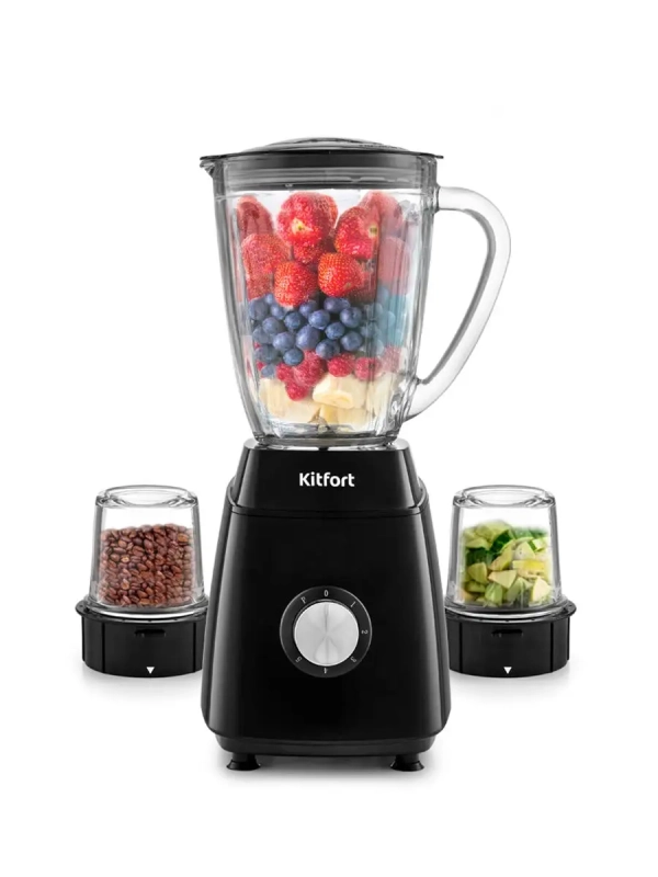 Блендер стационарный с чашей КТ-3029 (3 в 1) - 600 Вт Блендер стационарный с чашей КТ-3029 (3 в 1) - 600 Вт