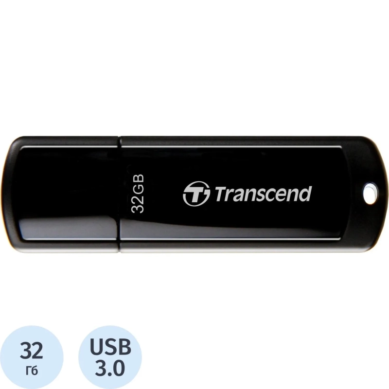 Флеш-память Transcend JetFlash 700, 32Gb, USB 3.1 G1, чер, TS32GJF700