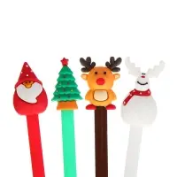 Ручка-прикол Calligrata &laquo;Новый год&raquo;, чёрные чернила, гелевая, подарочная, МИКС